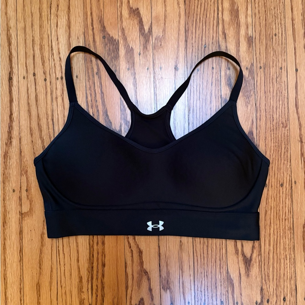 New! Under Armour Continuum Low Black Sports Bra Small